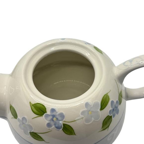 Mesa Intl Blue‎ Yellow floral nesting teapots w/ cup and lid hand painted - Picture 7 of 9